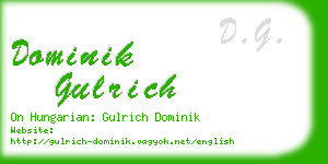 dominik gulrich business card